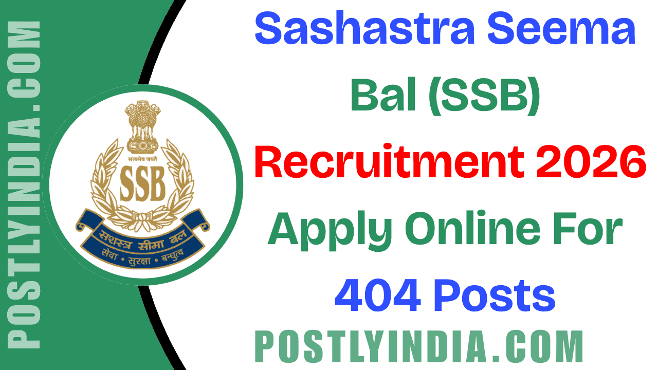 SSB Recruitment 2026